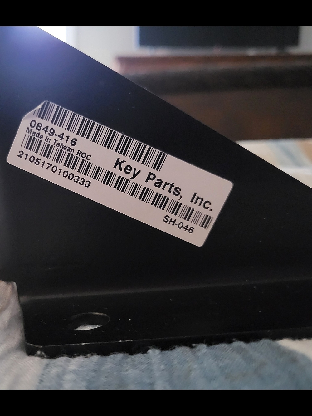 Black Car Frame Bracket